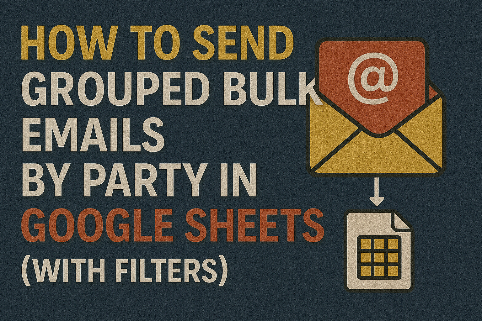How to Send Grouped Bulk Emails by Party in Google Sheets (with Filters ...
